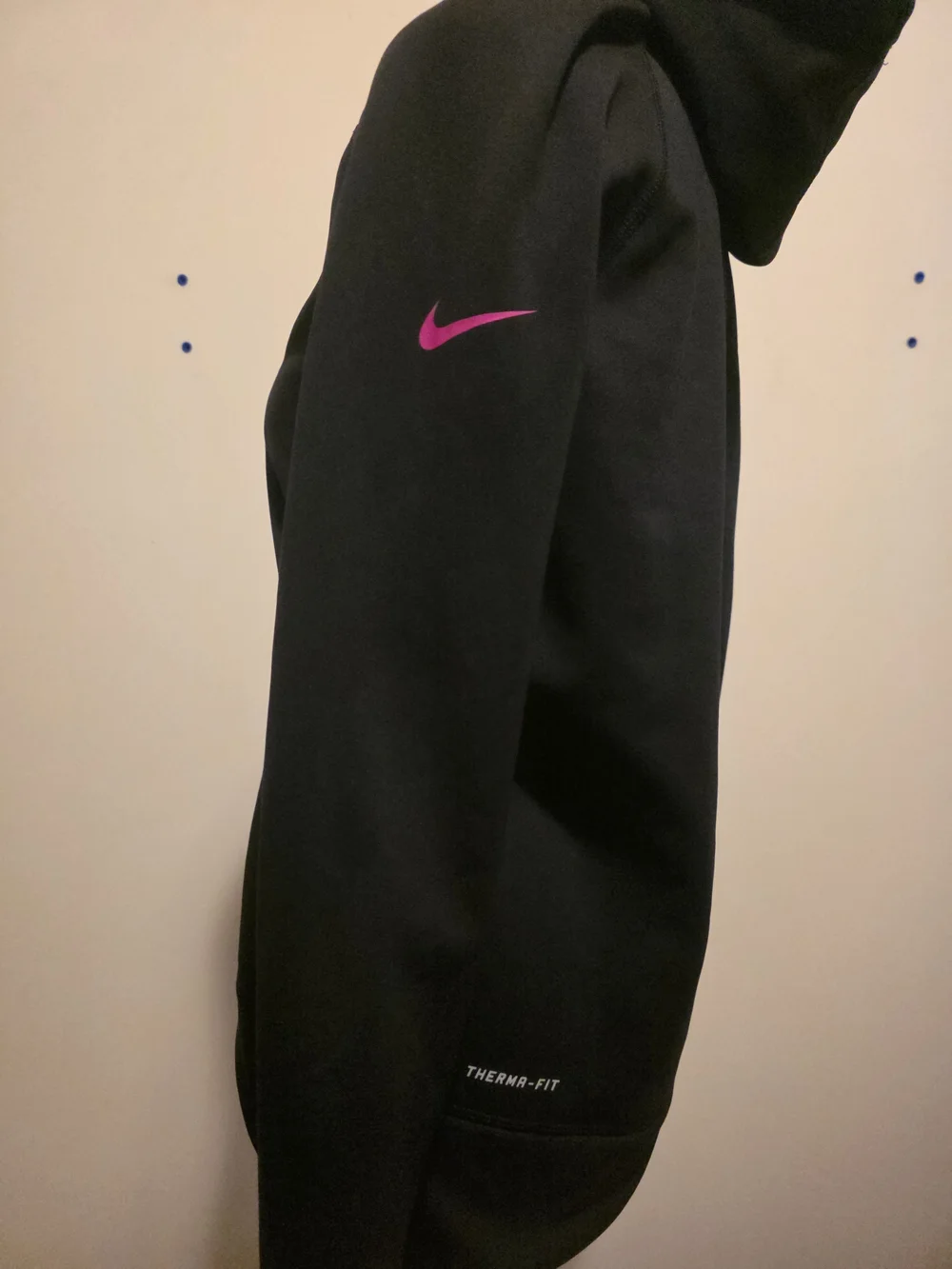 Bears Football Pink Logo Black Hoodie Sweatshirt